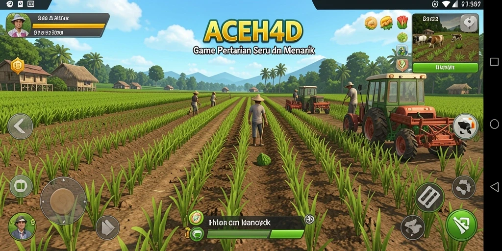 Gameplay seru di ACEH4D, rasakan keseruan bertani.
