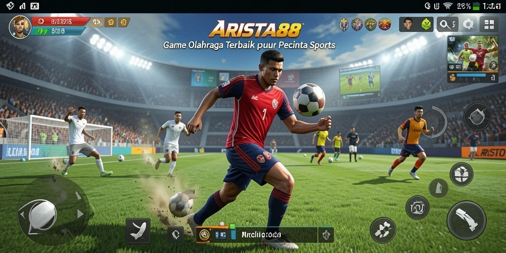 Tampilan gameplay ARISTA88 yang menarik dengan berbagai fitur olahraga.