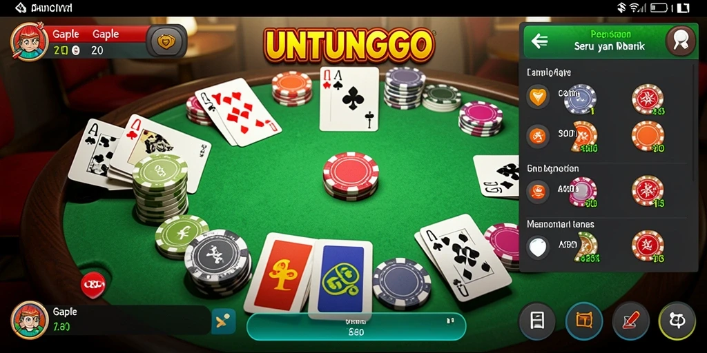 Tampilan seru game Gaple dengan interaksi real-time.