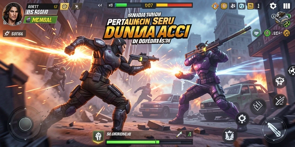Tangkapan layar dari gameplay V07 yang mendebarkan